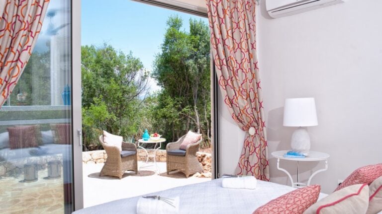Culinary retreat in Corfu Greece suite with garden view